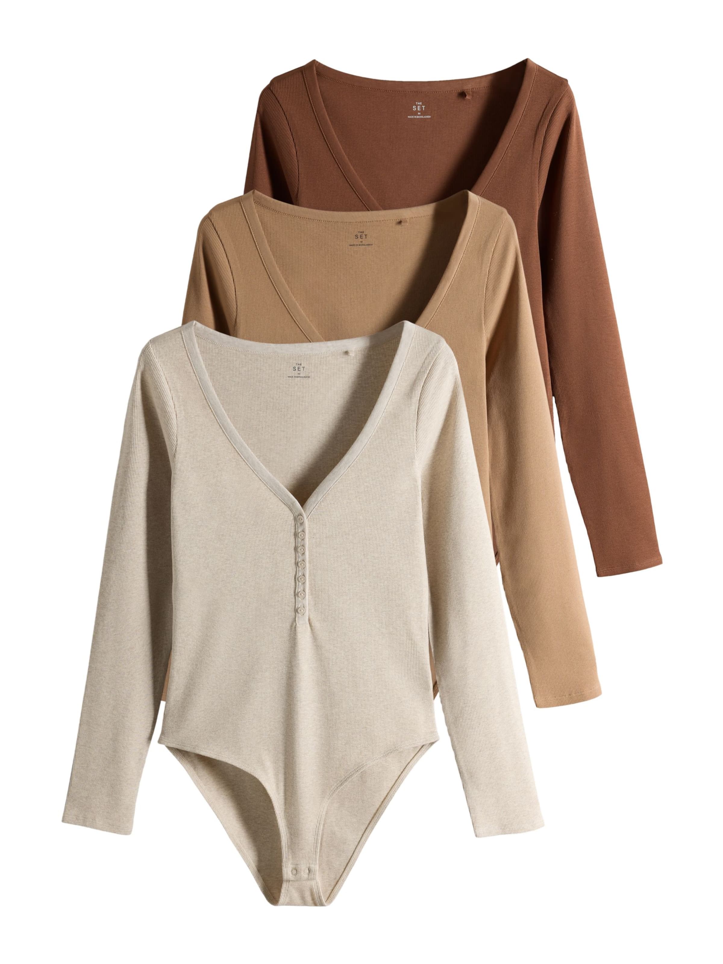 Shirtbody The Set en beige : devant