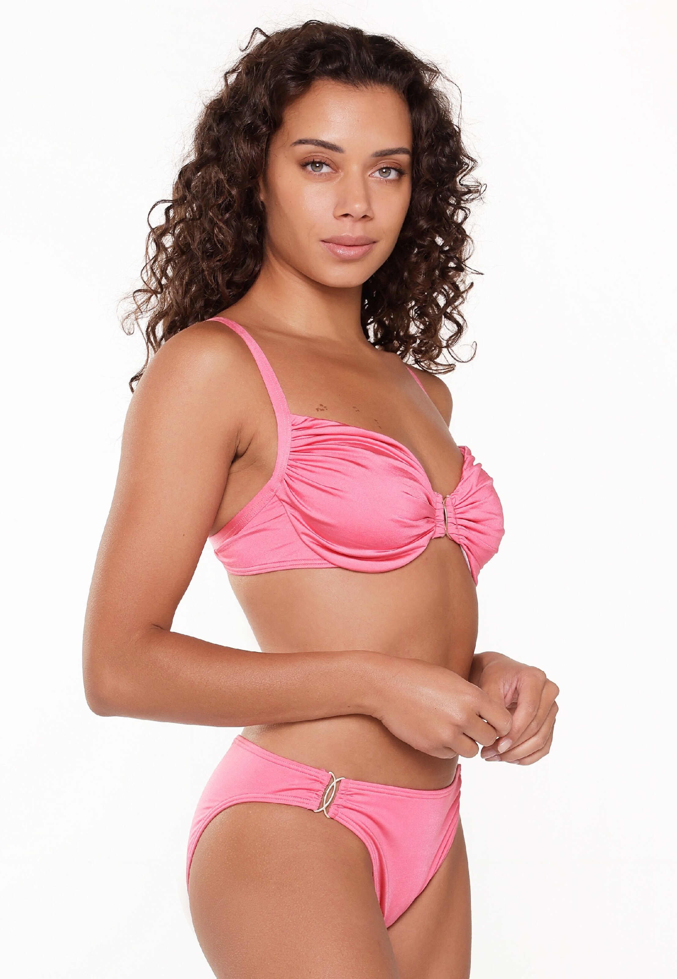 LingaDore Balconette Bikini top in Pink