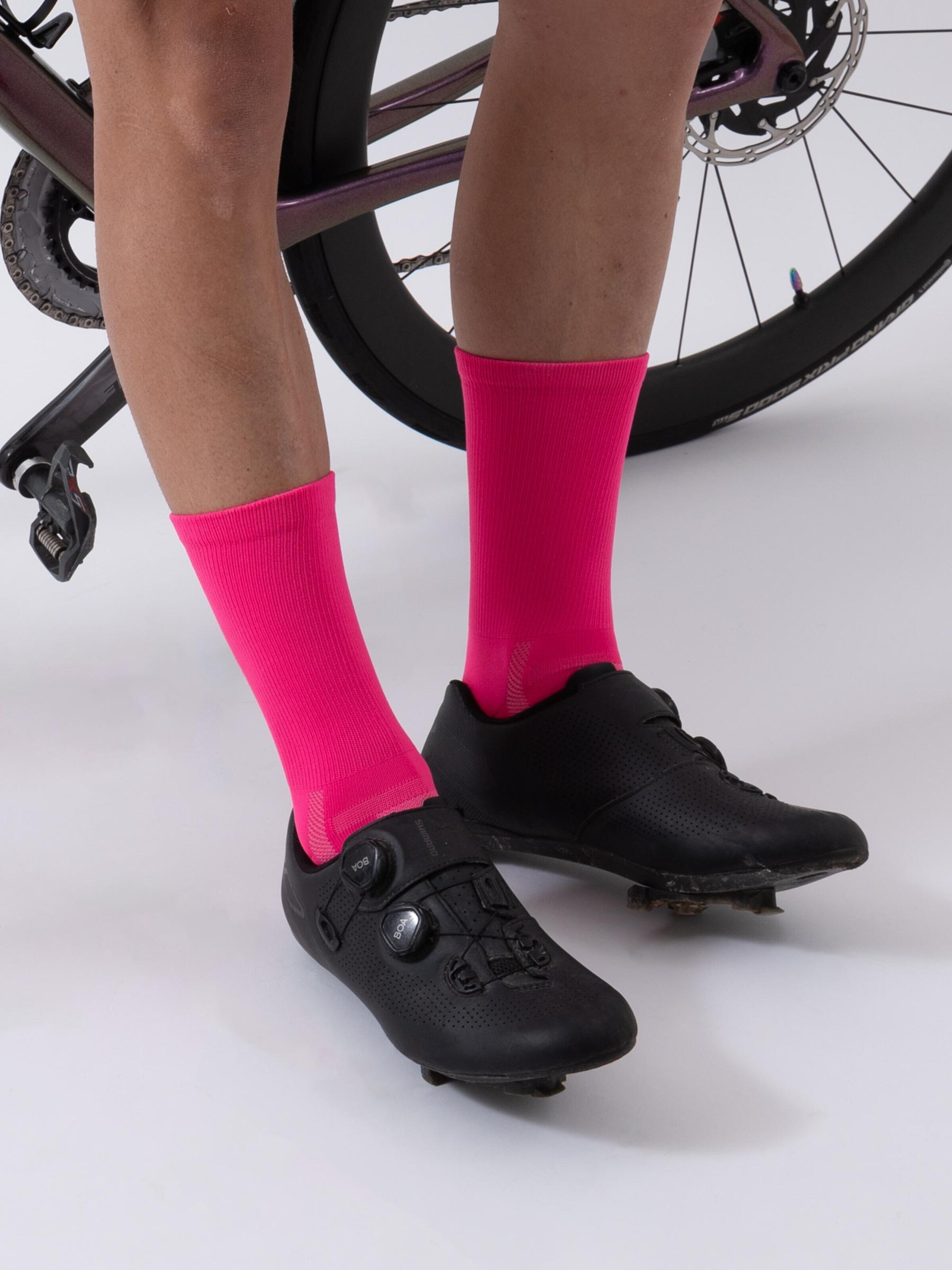 Occulto Sportsocken 'Rennrad' in Weiß: Vorderseite