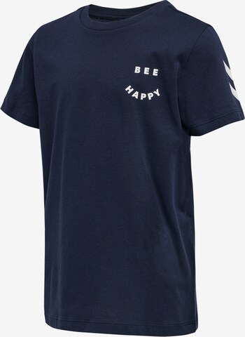 T-Shirt 'Optimism' Hummel en bleu