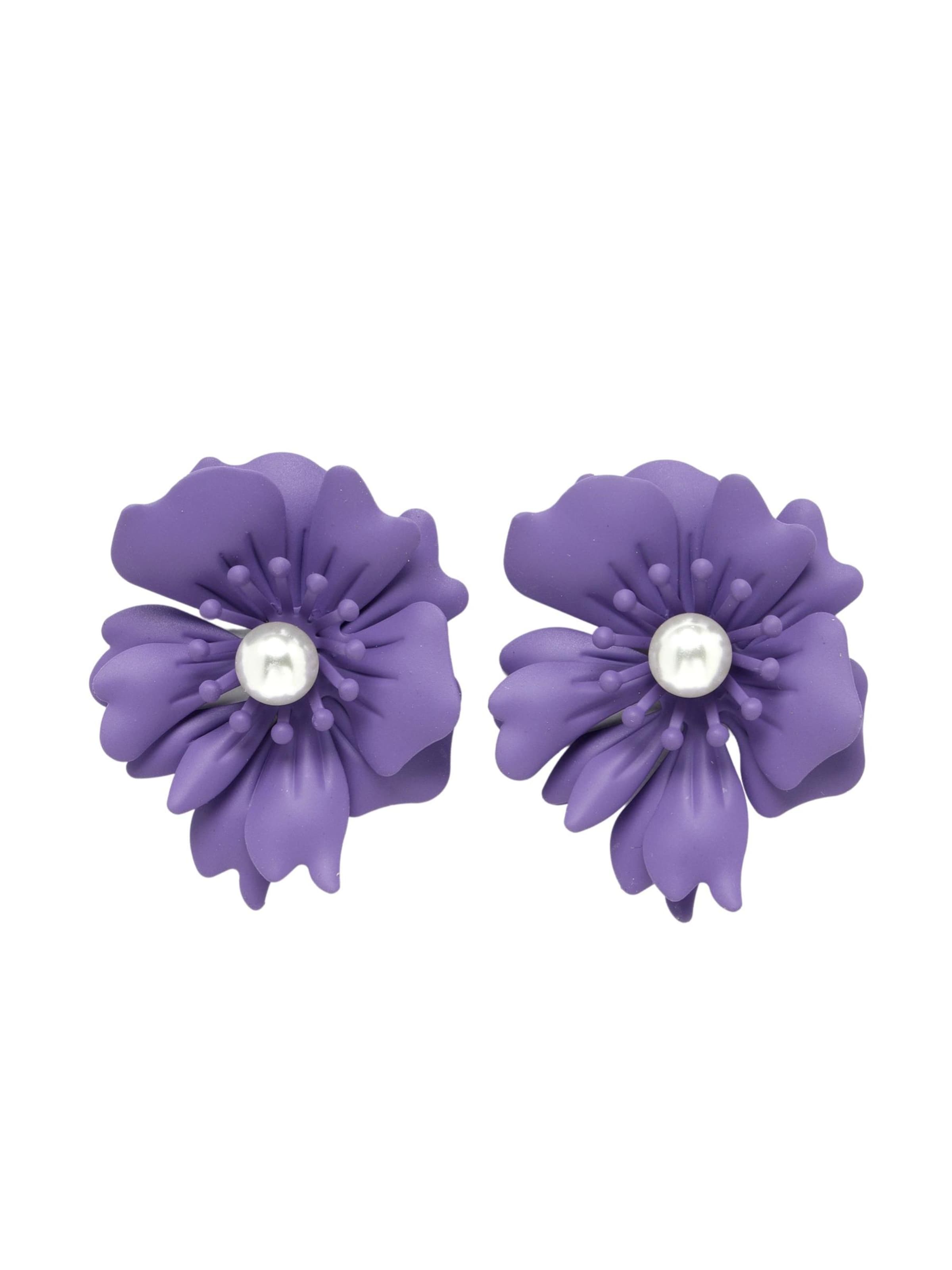 AVANT-GARDE PARIS - Pendientes 'Agataina' en lila: frente