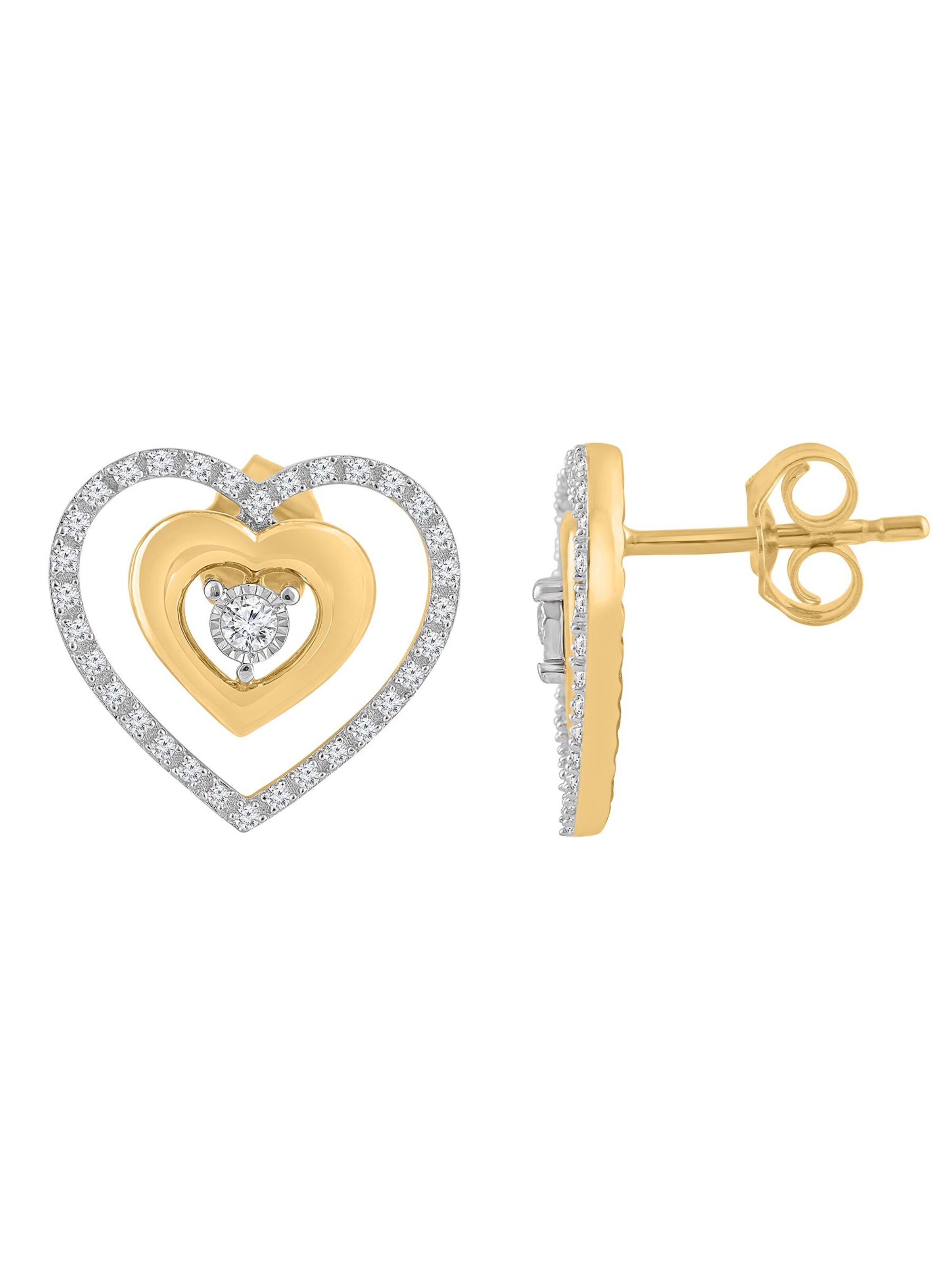 Diamant Exquis - Pendientes en oro