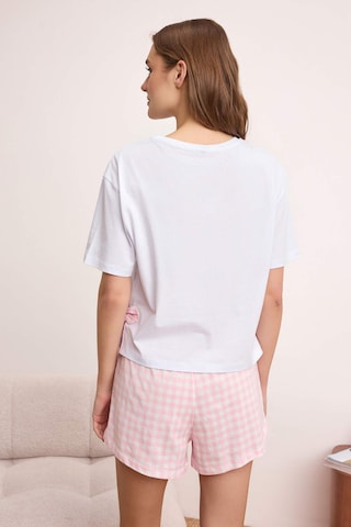 Trendyol Short Pajama Set in White