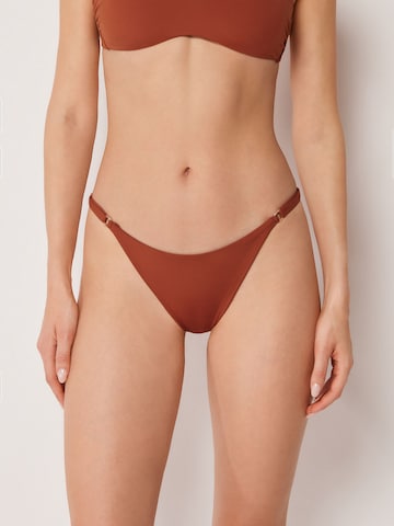 CALZEDONIA Bikini Bottoms 'Premium Fit' in Brown: front
