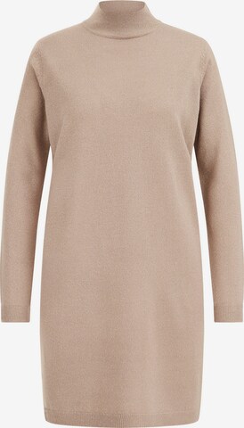 WE Fashion Gebreide jurk in Beige: voorkant