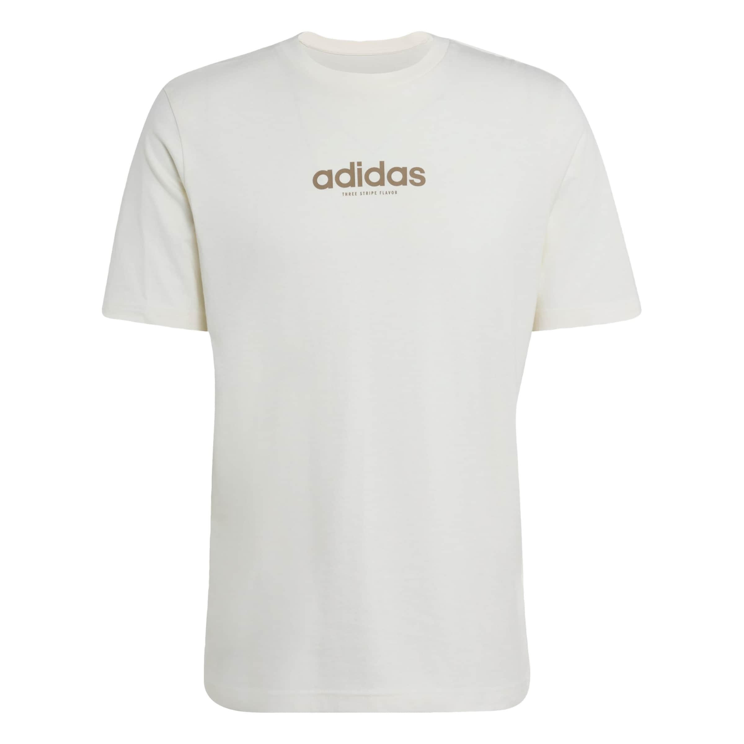 ADIDAS SPORTSWEAR - Camisa funcionais 'Burger Flavor' em branco: frente