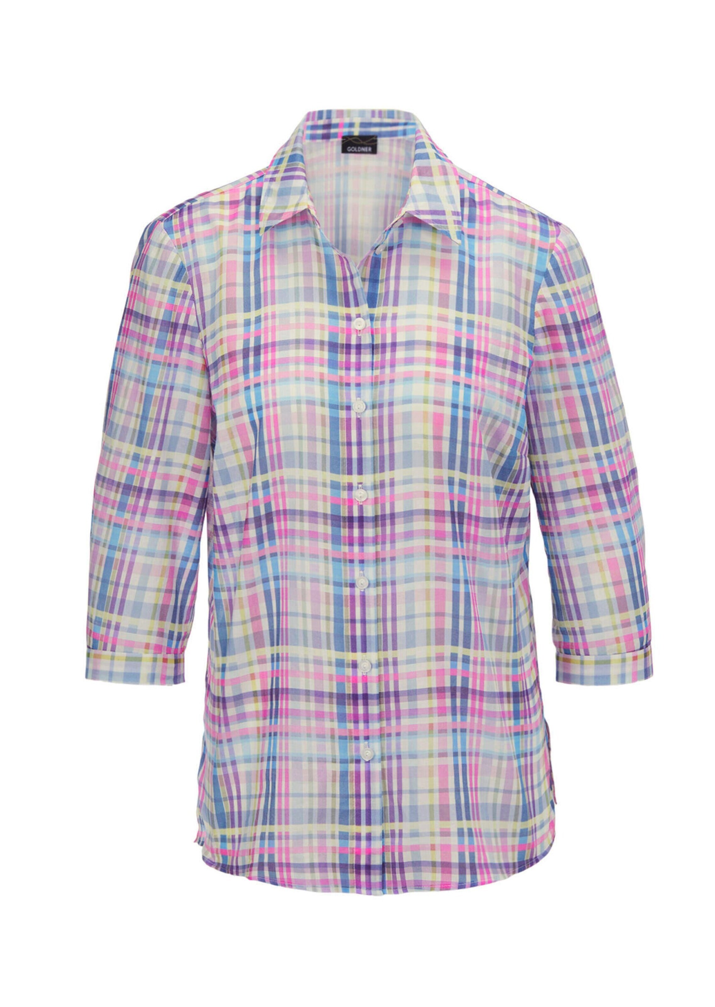 Goldner Bluse in Mischfarben: Vorderseite