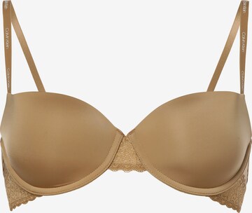Calvin Klein Underwear Balconette Bra in Brown: front