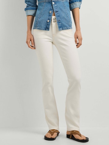 Coupe slim Jean 'Gen' Pepe Jeans en blanc : devant