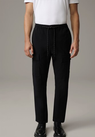 STRELLSON Regular Broek 'Eldon' in Zwart: voorkant