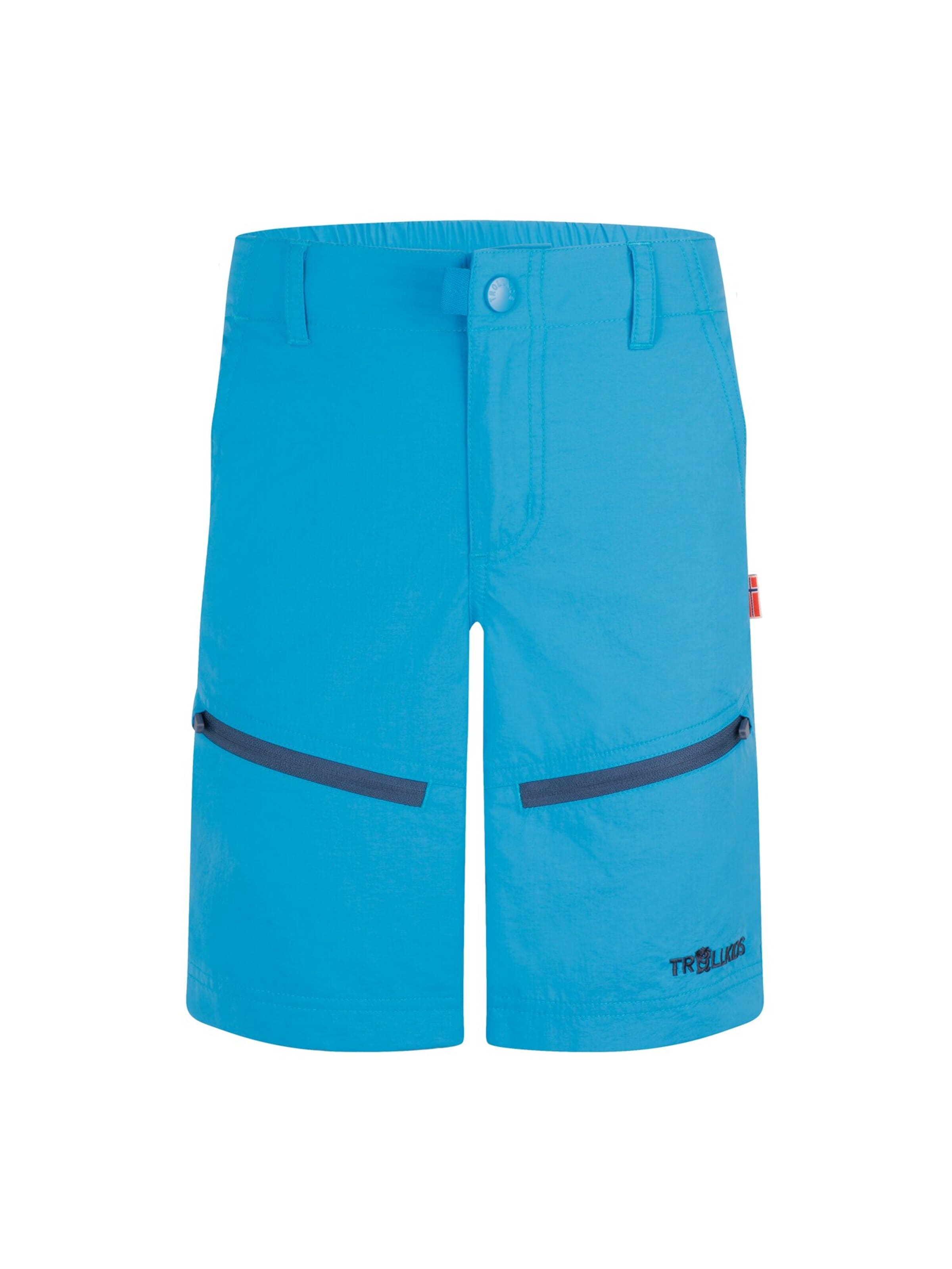 TROLLKIDS Regular Workout Pants in Blue: front