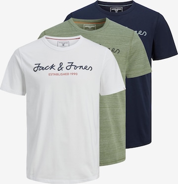 JACK & JONES Póló 'Berg' - kék: elől