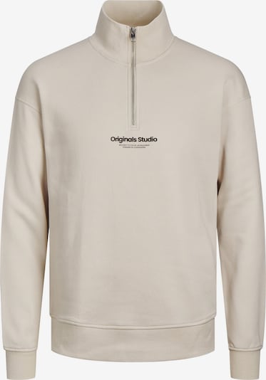 JACK & JONES Sweatshirt i beige / svart, Produktvy