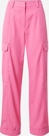 SOMETHINGNEW Wide leg Cargo trousers 'JANE' in Pink: front