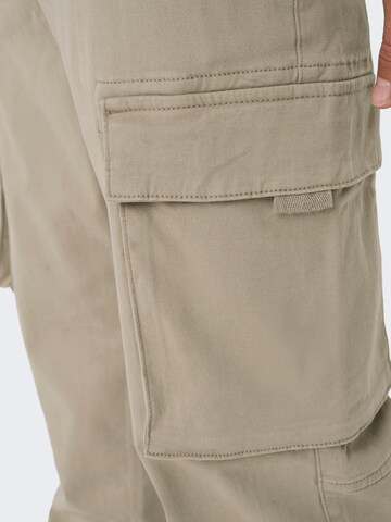 Only & Sons Regular Cargobroek 'Next' in Beige