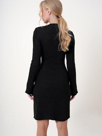 Trend Alaçatı Stili Πλεκτό φόρεμα σε μαύρο