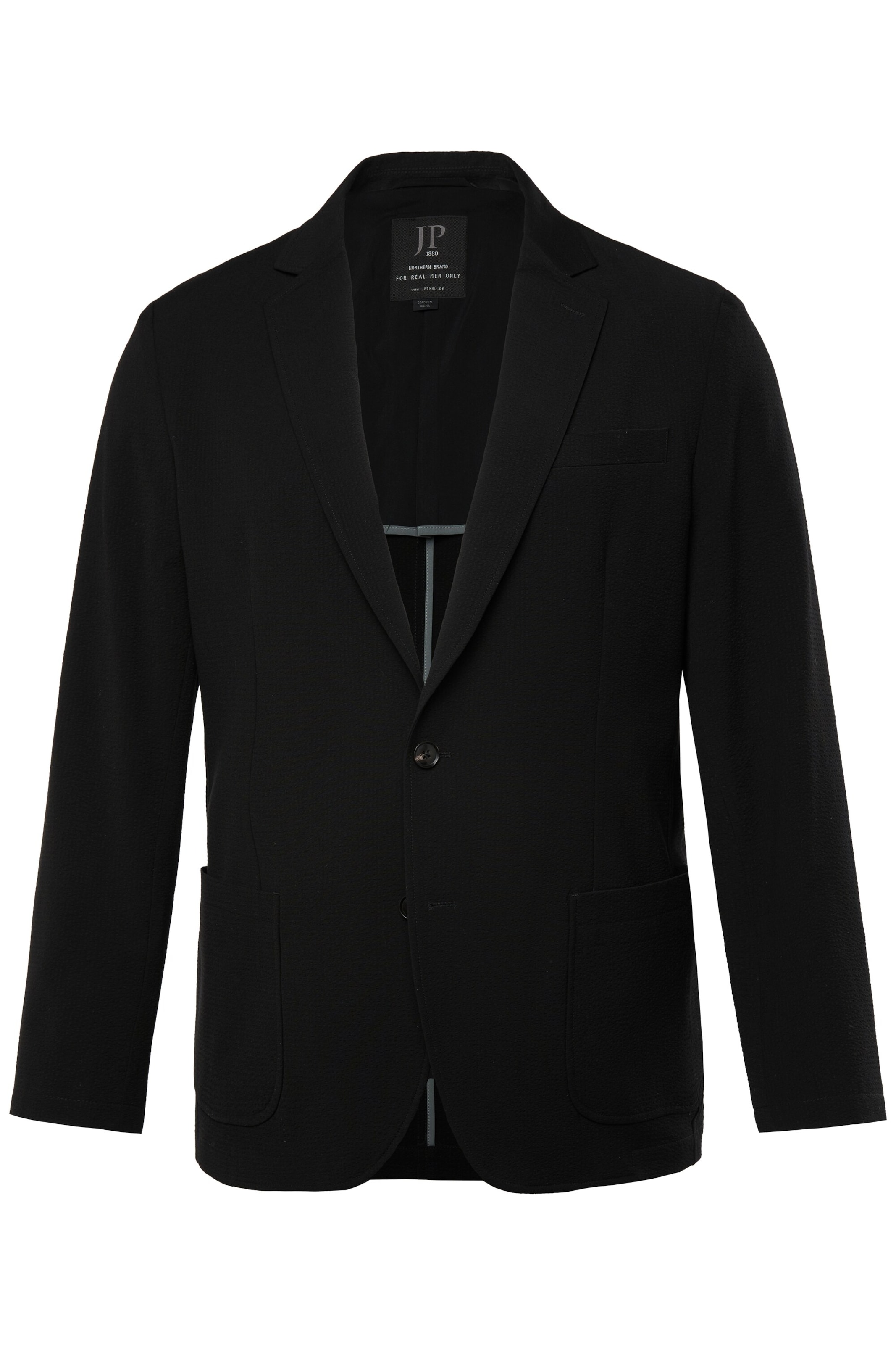 JP1880 Regular fit Colbert in Zwart: voorkant