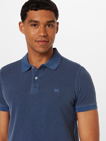 UNITED COLORS OF BENETTON Poloshirt in Blau