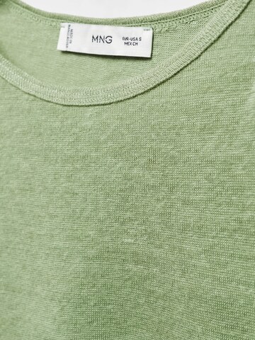 MANGO T-shirt 'LINT' i grön