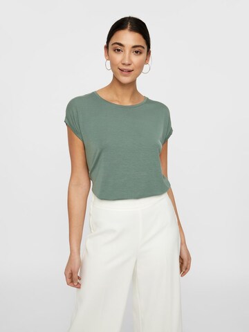 VERO MODA T-shirt 'Ava' i grön: framsida