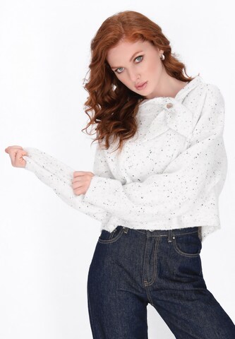 Pull-over DreiMaster Vintage en blanc : devant
