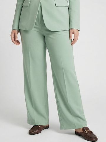 Guido Maria Kretschmer Curvy Loosefit Hose 'Jana' in Grün: Vorderseite