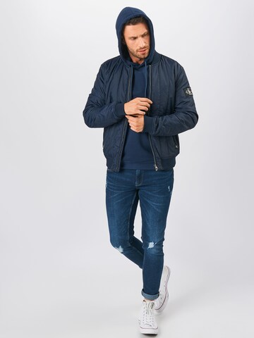 Only & Sons Klasický střih Mikina 'ONSCeres' – modrá