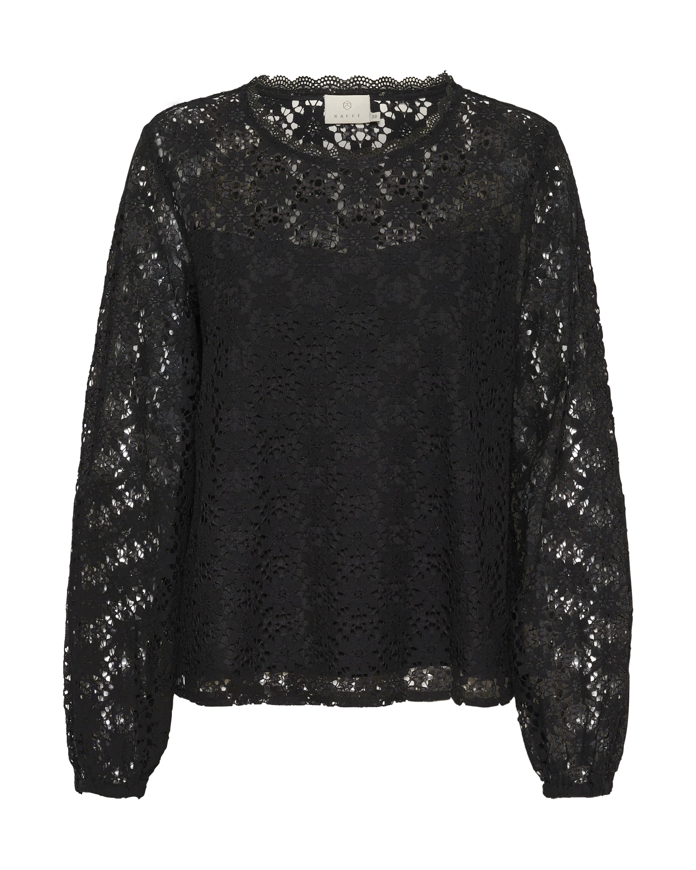 Kaffe Bluse 'Silja' in Schwarz: Vorderseite