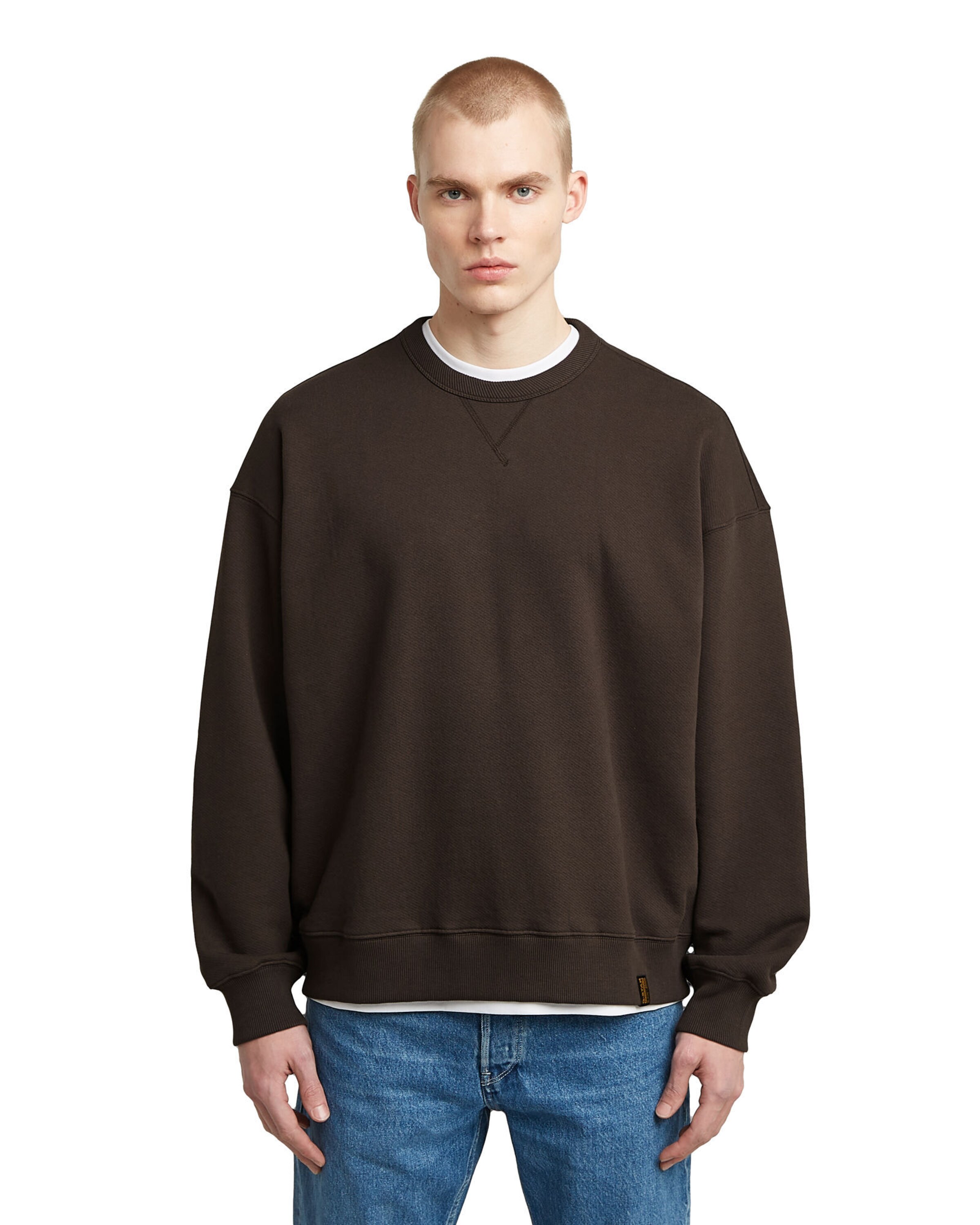 G-STAR Sweatshirt in Braun: Vorderseite