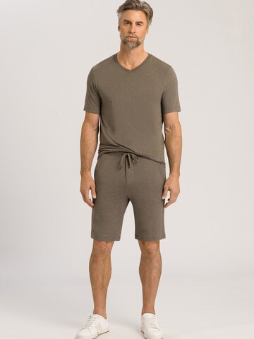 Hanro Pyjamashorts ' Casuals ' in Braun