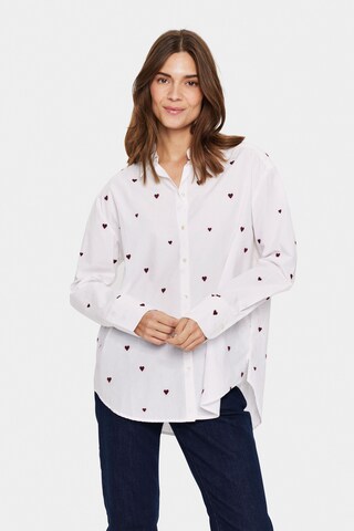 SAINT TROPEZ Blouse 'Dianne' in Wit: voorkant