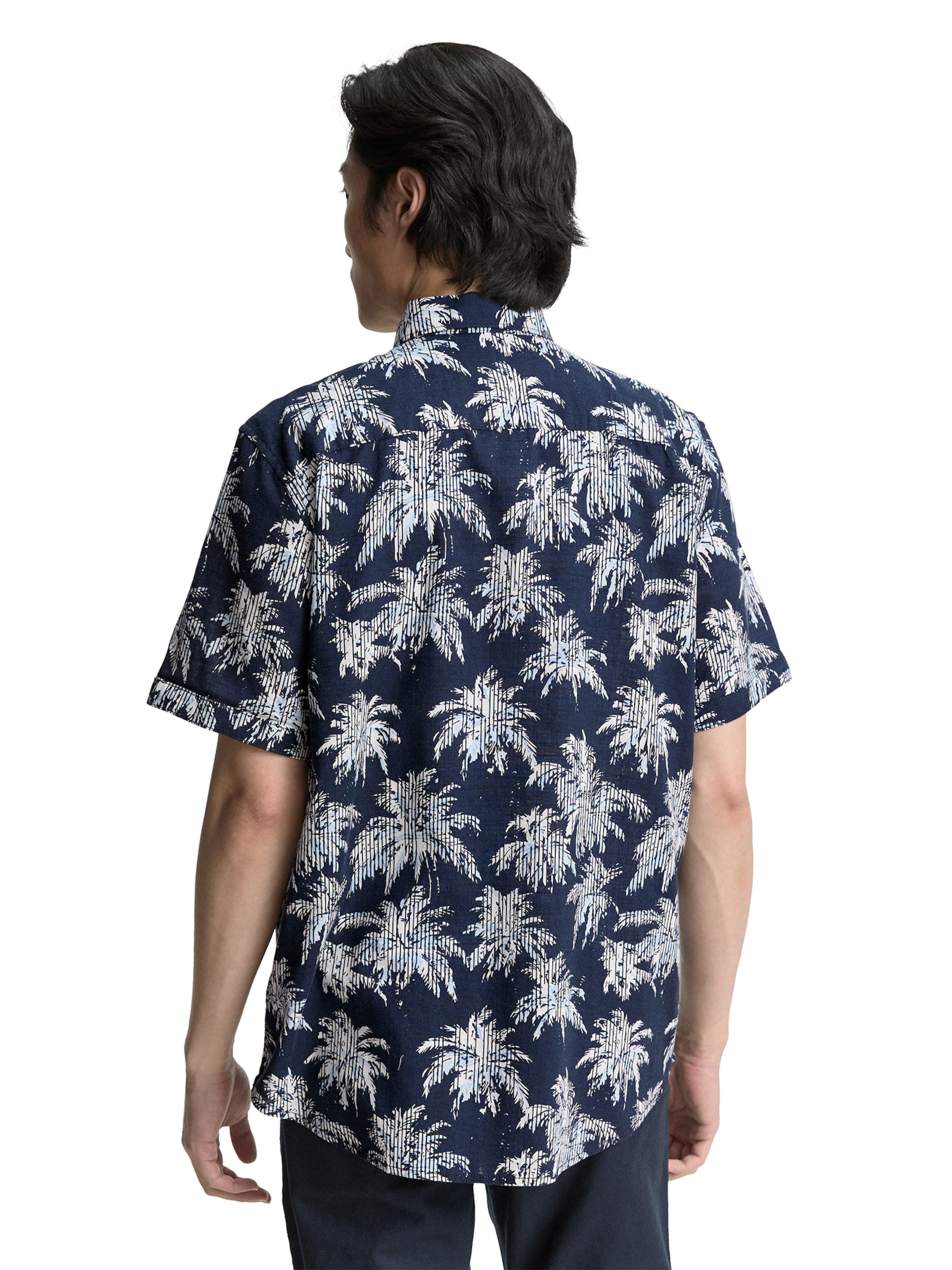 TOM TAILOR Средняя посадка Рубашка в Синий