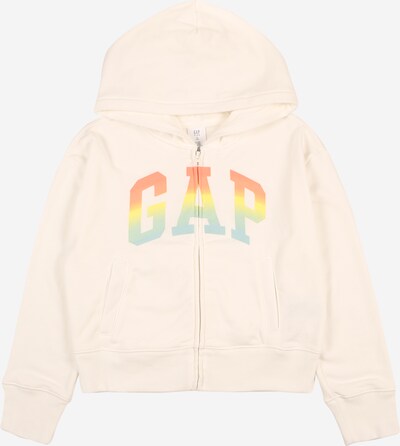 GAP Sweatjacke in gelb / grün / grenadine / offwhite, Produktansicht