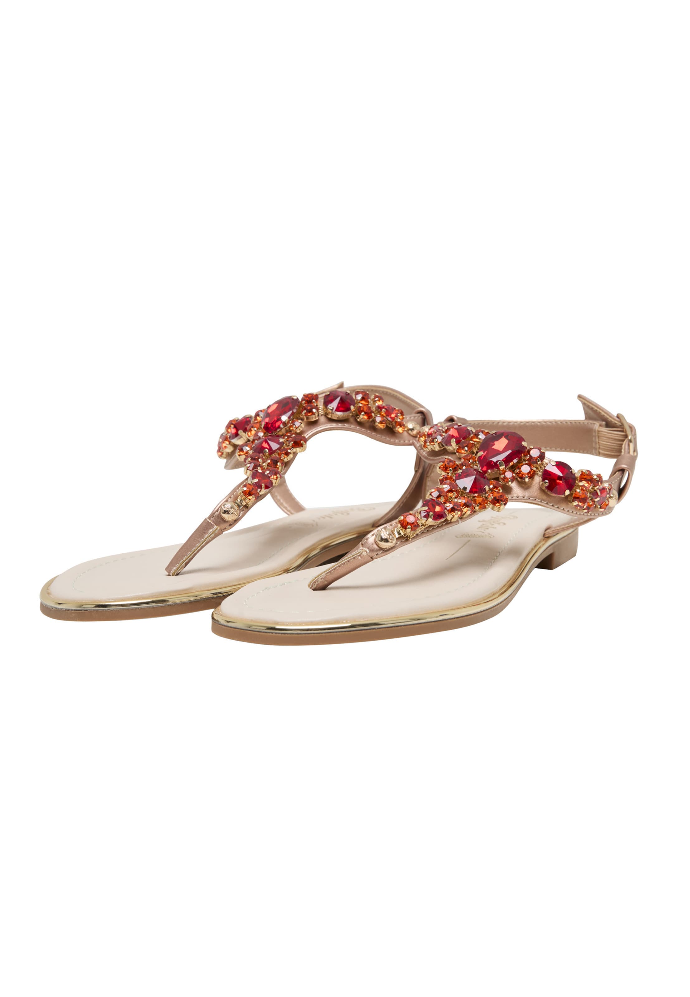 BUFFALO - Chinelos de dedo 'Kira Ice' em bege