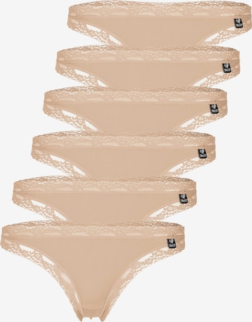 like it! Thong 'Olivia' in Beige: front