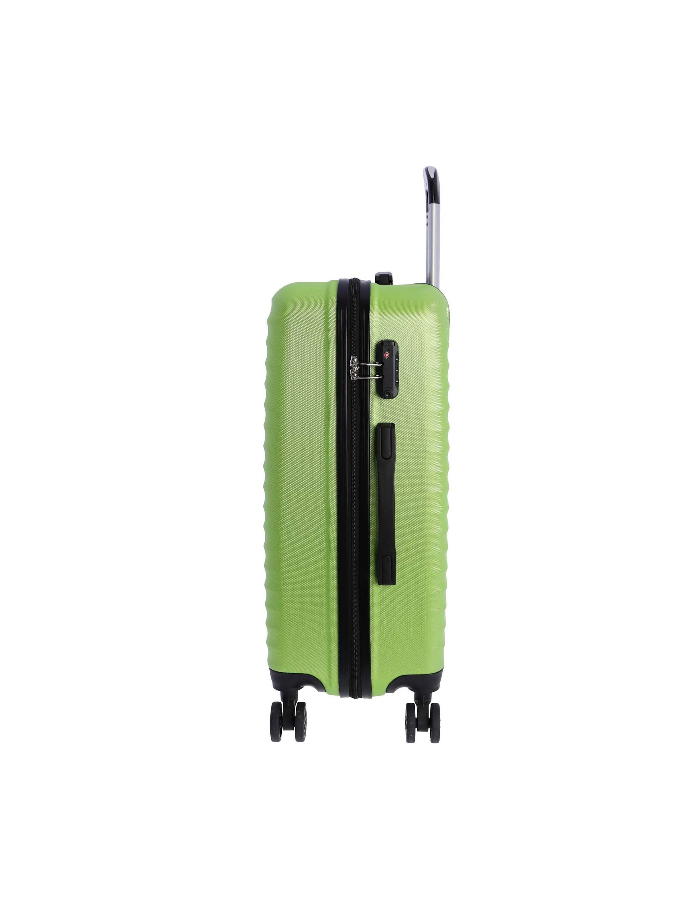 Don Algodon - Carrito 'DON ALGODON Maleta Mediana 23 kg | Maleta de Viaje Rígida con 4 Ruedas Dobles 360º, Candado TSA y Asa Telescópica | Equipaje Resistente al Agua para Viajes en Avión' en verde