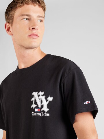 T-Shirt 'NY GRUNGE' Tommy Jeans en noir