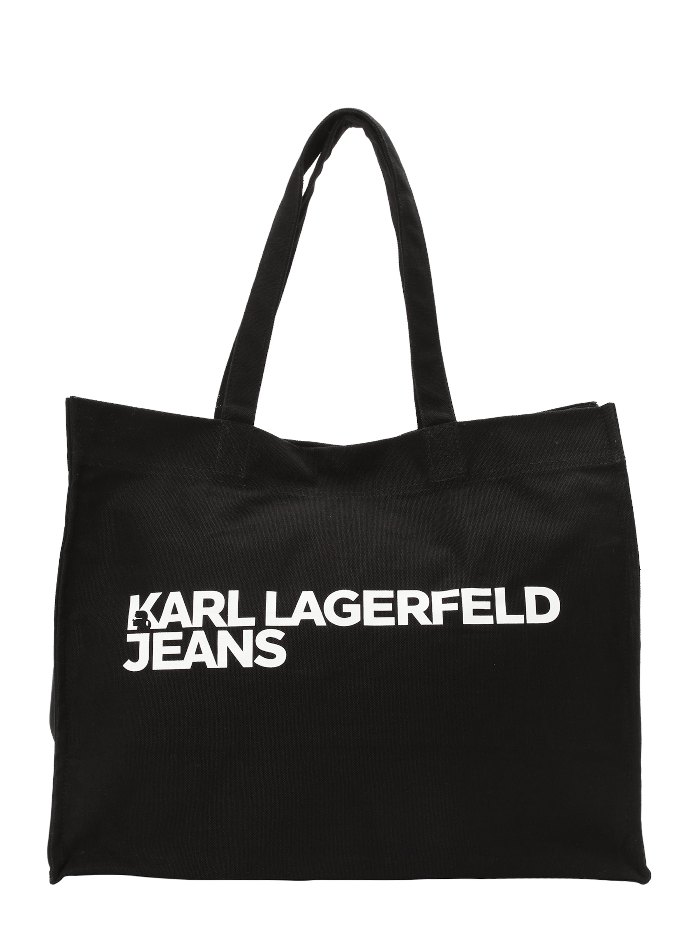 KARL LAGERFELD JEANS Μεγάλη τσάντα σε μαύρο: μπροστά