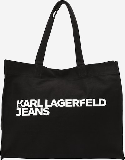 KARL LAGERFELD JEANS Shopper torba u crna / bijela, Pregled proizvoda