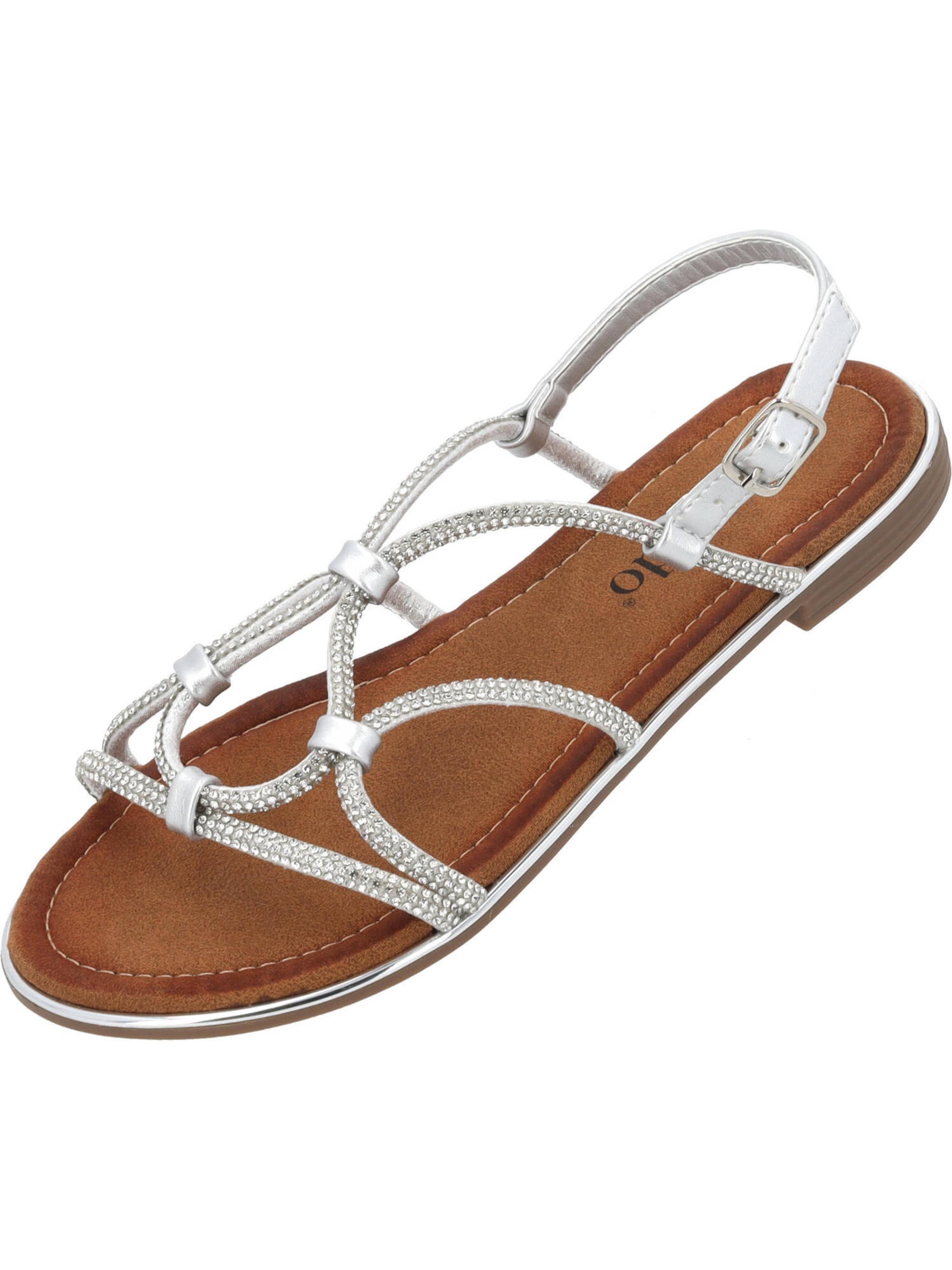 Palado Sandalen met riem 'Arcanil' in Zilver: voorkant