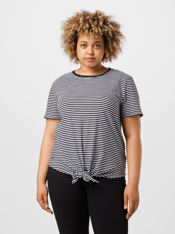 Lauren Ralph Lauren Plus - Camisa em preto: frente