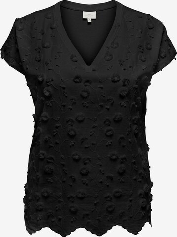 ONLY Carmakoma Bluse in Schwarz: predná strana