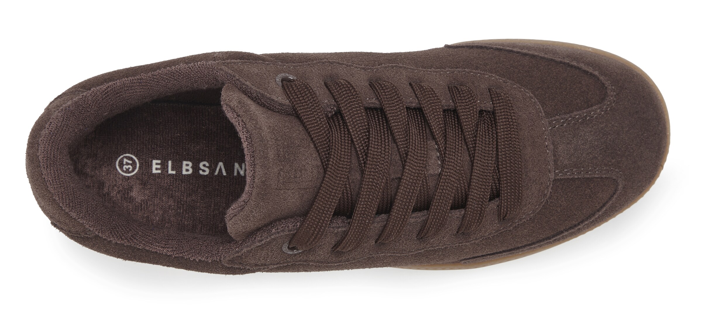 Baskets basses Elbsand en marron : au dessus