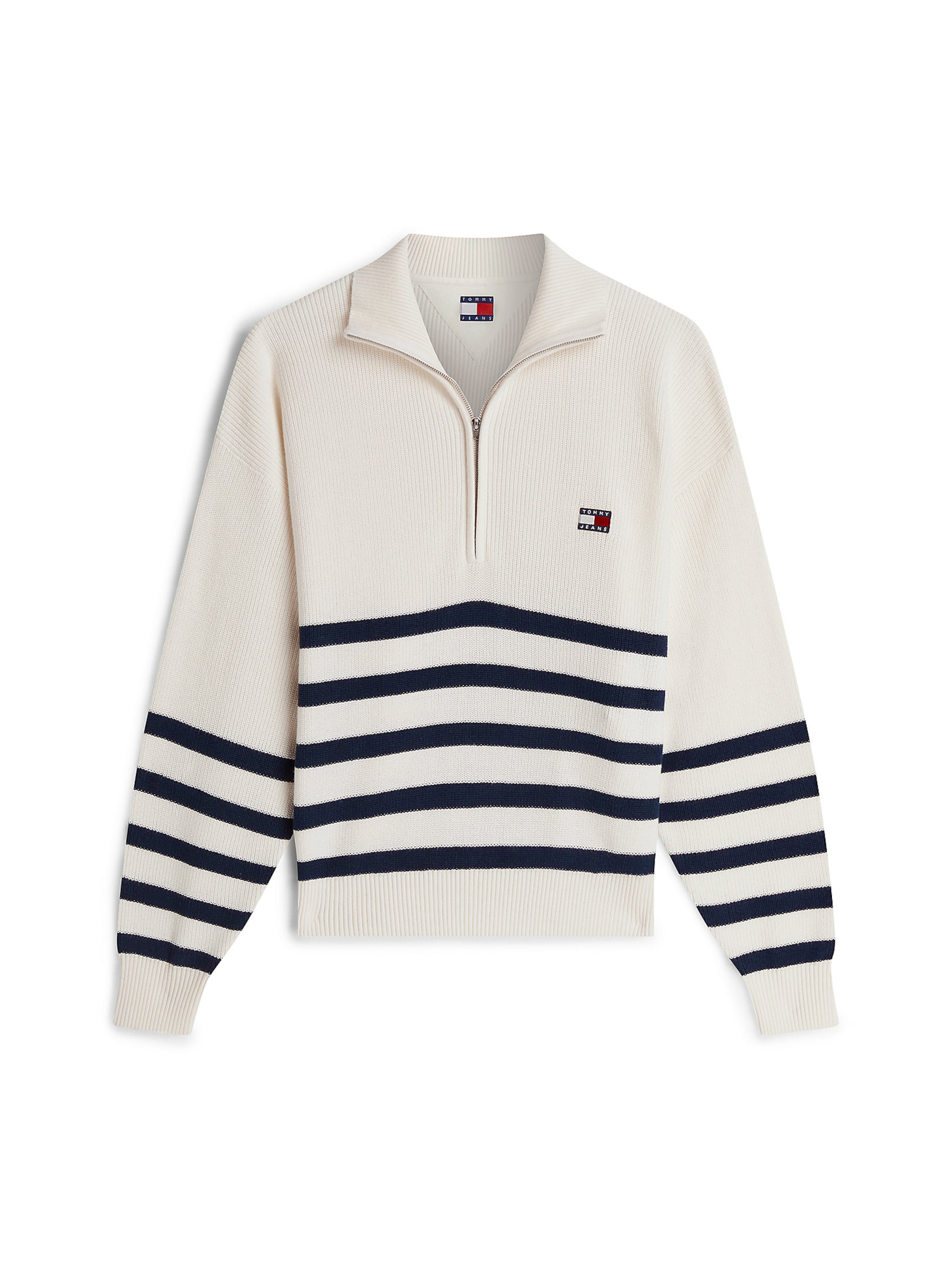 Tommy Jeans Sweater in White: front