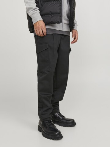 JACK & JONES regular Cargobukser 'Bill' i sort