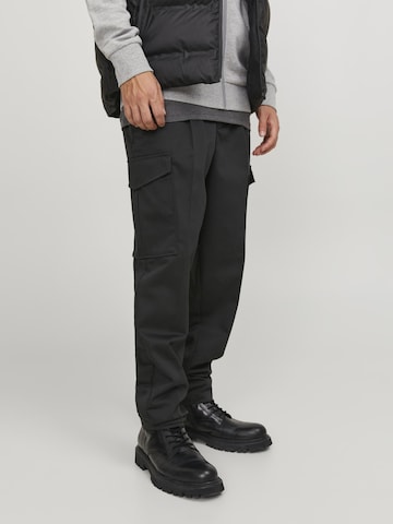 JACK & JONES Regular Cargo Pants 'Bill' in Black