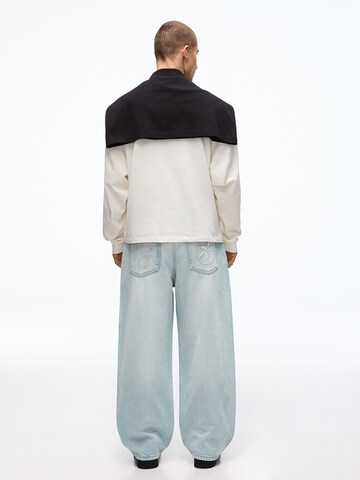 Bershka Baggy Дънки в синьо