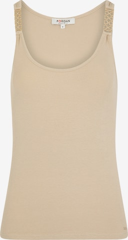 Top 'DUA' di Morgan in beige: frontale