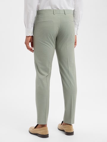 Coupe slim Pantalon à plis 'Melwin' STRELLSON en vert