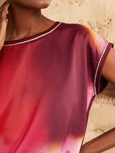 love & roses Shirts i S i guld / rød / burgunder / vinrød, Produktvisning